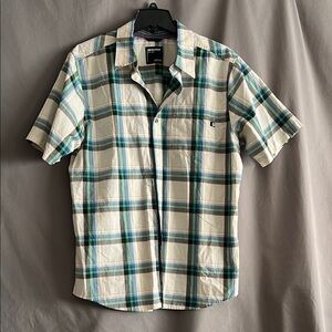 Marmot Blue and Green Casual Button Down Shirt